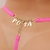 CALCINHA FIO DENTAL ROSA NEON ILUSION FRASES COM STRASS TALLYTA