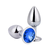 PLUG ANAL DE METAL COM PEDRA PEQUENO GENERAL IMPORT - comprar online