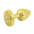 PLUG LESS PEQUENO DOURADO PEDRA CRAVEJADA HARD