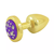 PLUG LESS PEQUENO DOURADO PEDRA CRAVEJADA HARD - comprar online