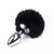 PLUG ANAL EM METAL POMPOM PEQUENO GENERAL IMPORT