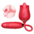 VIBRADOR DUPLO FLEXÍVEL ROSE TWO 10 VIBRAÇÕES VAI E VEM GENERAL IMPORT - comprar online