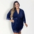 Robe Plus Size Renda Sensual Luxo Roupão Roupa De Dormir Linha Noite Noiva Lingerie (RB041)