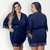 Robe Plus Size Renda Sensual Luxo Roupão Roupa De Dormir Linha Noite Noiva Lingerie (RB041) - comprar online