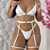 Conjunto Lingerie Sex com Persex Detalhes em Corrente e Alças Douradas - Empire Lingerie