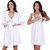 Kit Camisola Amamentação e Robe Conjunto Pós Parto Para Saída Maternidade (CMRB053) - Empire Lingerie