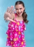 Vestido Bababos Estrela - Framboesa for Kids