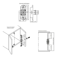 VARETA HASTE P/ FECHADURA CREMONA 1000MM SOPRANO na internet