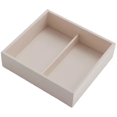 ORGANIZADOR C/2 DIVISORIAS 202X55X186 MM COURO ECO. BEGE REF 6105 MASUTTI