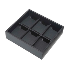 ORGANIZADOR P/RELOGIOS 202X55X186 MM COURO ECO. PRETO REF.6109 - MASUTTI