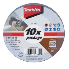 DISCO DE CORTE 115X1.2X22.23MM D-65953-10 - MAKITA