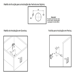 FECHADURA DIGITAL COM PUXADOR PARA MOVEIS 1701 - SOPRANO na internet