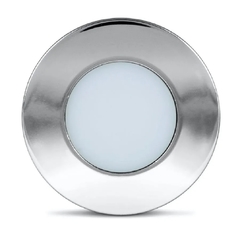 LUMINÁRIA LED POINT CIRCULAR 1,5W 110/220V LUZ QUENTE 3000K CROMADO - LEDLINE - comprar online