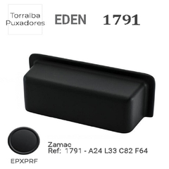 PUXADOR 1791 EDEN PRETO FOSCO - EPXPRF 64MM - TORRALBA - Thayuan