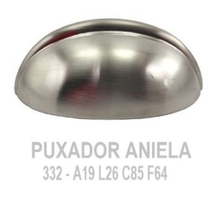 PUXADOR 332 ANIELA NÍQUEL ESCOVADO - NIE 64MM - TORRALBA - comprar online