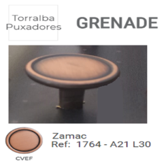 PUXADOR 1764 GRENADE COBRE VELHO ESCOVADO FOSCO - CVEF - TORRALBA - comprar online