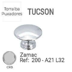 PUXADOR 200 TUCSON CROMO - CRB PONTO - TORRALBA - comprar online