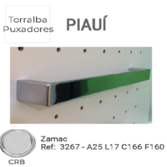 PUXADOR 3267 PIAUÍ CROMO - CRB 160MM - TORRALBA - comprar online