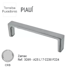 PUXADOR 3269 PIAUÍ CROMO - CRB 224MM - TORRALBA - comprar online