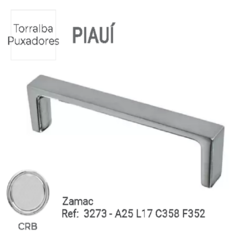 PUXADOR 3273 PIAUÍ CROMO - CRB 352MM - TORRALBA - comprar online