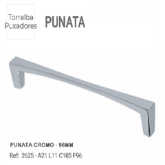 PUXADOR 2625 PUNATA CROMO - CRB 96MM - TORRALBA - comprar online