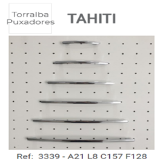 PUXADOR 3339 TAHITI CROMO - CRB 128MM - TORRALBA - comprar online