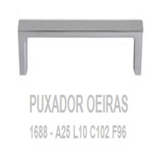 PUXADOR 1688 OEIRAS CROMO - CRB 96MM - TORRALBA - comprar online