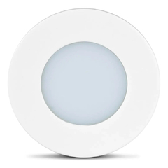 LUMINÁRIA LED POINT CIRCULAR 1,5W 110/220V LUZ QUENTE 3000K BRANCO - LEDLINE