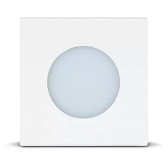 LUMINÁRIA LED POINT QUADRADA 1,5W 110/220V LUZ QUENTE 3000K BRANCO - LEDLINE - comprar online