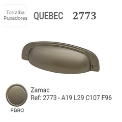 PUXADOR 2773 QUEBEC BRONZE - PBRO 96MM - TORRALBA - comprar online