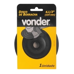 DISCO BORRACHA 4.1/2" 114MM - VONDER