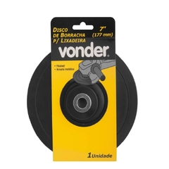 DISCO BORRACHA 7" 177,8MM FLEXÍVEL - VONDER