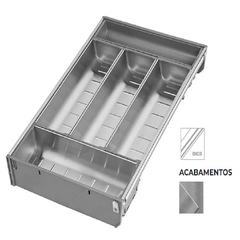 DIVISOR DE TALHERES INOX 5 DIVISOES 280X450MM - FGVTN