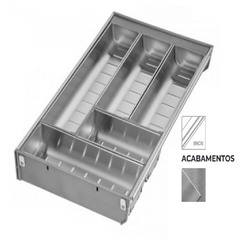 DIVISOR DE TALHERES INOX 5 DIVISOES 280X500MM - FGVTN