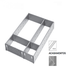 DIVISOR DE TALHERES INOX 20 DIVISOES 290X450MM - FGVTN