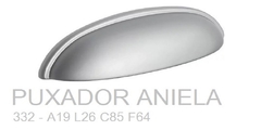 PUXADOR 332 ANIELA CROMO ACETINADO PCRF 64MM - TORRALBA