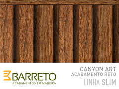 PAINEL RIPADO SLIM CANYON ART MDF 15MM CAIXA 2,43 M² - BARRETO - Thayuan