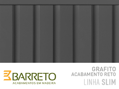 PAINEL RIPADO SLIM GRAFITO MDF 15MM CAIXA 2,43M² - BARRETO - Thayuan