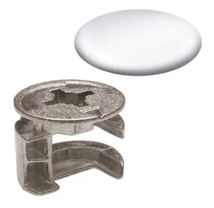 TAPA FURO PARA MINIFIX 15MM BRANCO TTP01.15 - CIOBA - comprar online