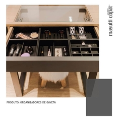 ORGANIZADOR DE OBJETOS 202X55X186 MM COURO ECO. PRETO REF. 6103 - MASUTTI na internet