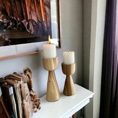 Candelabro madera 