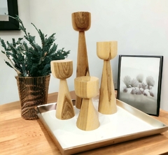 Candelabro madera  