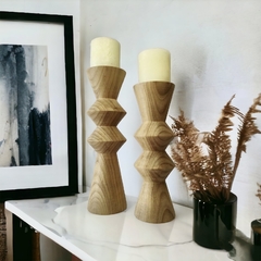 Candelabro madera  