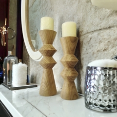 Candelabro madera  