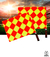 Bandeira Xadrez Arbitro Auxiliar Jogo de Futebol 01 Par Pronta Entrega - loja online