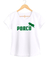 Camiseta Feminina Baby Look Porco Futebol Torcida Alviverde na internet