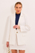 Blazer linho branco - Elas boutique