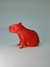 Capivara Sentada Design Low Poly - Sagaz 3D