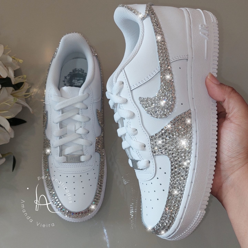 Nike Air Force com Strass copia