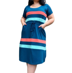 Vestido viscolycra - Dufer modas / Evangélica / Plus size / Feminina / Juvenil